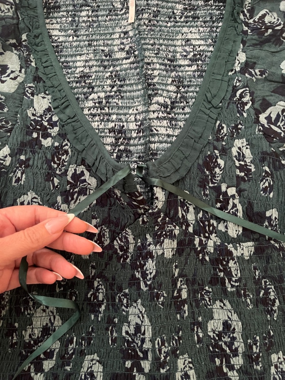 Free People McKenna Floral Smocked Dress -NWT - Picture 9 of 12